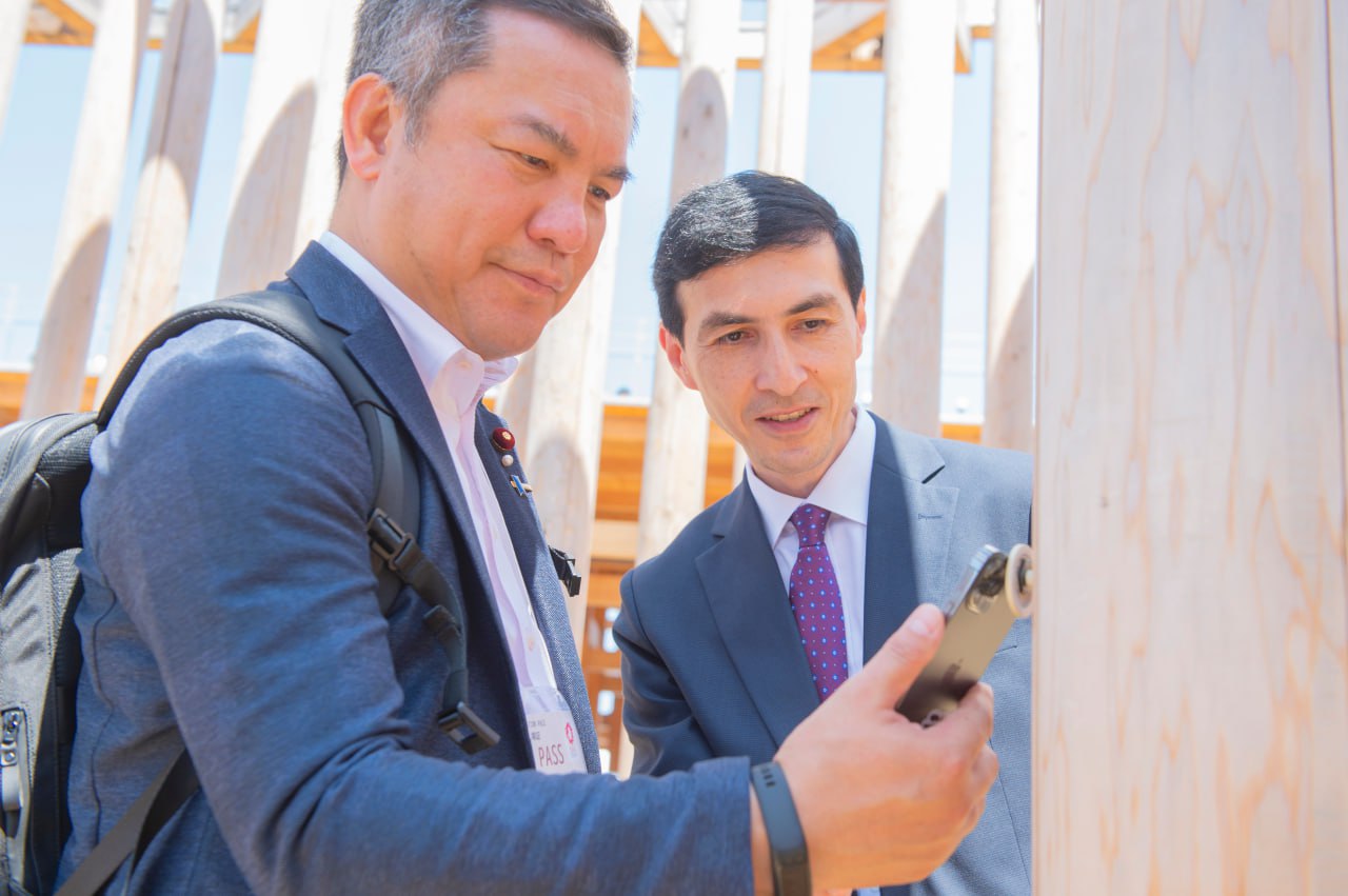 members-of-the-house-of-representatives-of-the-japanese-parliament-hajime-sasaki-and-eikei-suzuki-visited-the-uzbekistan-pavilion-at-expo-2025-in-osaka