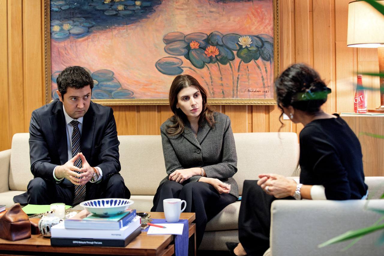 a-meeting-was-held-at-the-unesco-headquarters-in-paris-with-the-permanent-representative-of-uzbekistan-to-unesco-kamol-mukhtarov-and-the-chairperson-of-the-unesco-executive-board-vera-lacoeuilhe